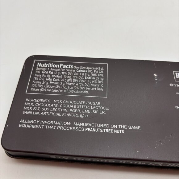 Vintage Hershey's Milk Chocolate Retro Flat Rectangular Collectible Tin - Picture 9 of 16